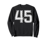 Sport Bianco Vintage Numero n. 45 Felpa
