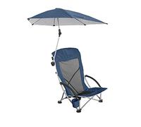 Sport-Brella Portable Folding Beach Chair, Leggera e Compatta, 2 Pezzi, 50 cm, Protezione UV, Perfetta per Campeggio, Eventi all'Aperto, Pesca e Relax, Facile da Trasportare - Blu Mezzanotte