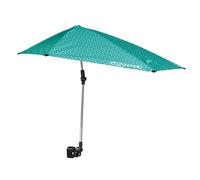 Versa-Brella Ombrello Regolabile 360° a 3 Vie, Fodera UPF 50+ per Sedie, Leggero e Facile da Montare, 107cm, Ideale per Spiaggia, Campeggio, Patio, Sport e Passeggini - Turchese