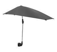 Sport-Brella Versa-Brella Umberlla regolabile, morsetto regolabile, girevole a 360 gradi e fodera UPF 50+, leggera e facile da montare, regolare, grigio
