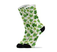 Sport Calzettoni Quadrifogli A Quadri Calzettoni Moda Socks Leggere Calzini Sportivi Per Uomo Donna Correre 40Cm