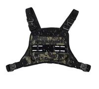 Sport Chest Bag, Front Vest Training Bag, 0,88 x 11,81 pollici Multi-Functional with Adjustable Straps, Outdoor Running Pack for Men, Cellulari, Headphone, Jogging, Hiking, C, Se référer au descriptif
