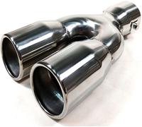 Sport Doppio Silenziatore Marmitta Tubo Coda Punta Cromo Per BMW E30 E32 E34 E36