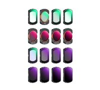 Sport Effect Filter，Compatible For Osmo Pocket 3 UV CPL ND ND/PL Black Mist 1/2 1/4 1/8 LPR Star 1.2X Wide-Angle Filter Set(16Pcs Set)