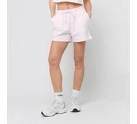 Pantaloni corti New Balance French Terry rosa chiaro donna - L
