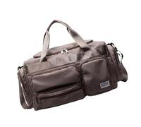 Sport Fitness Bag Per Le Donne Ragazze Viaggio Viaggio Duffle Bag Leggero Indossare Weekend Resistente all'acqua Regali Di Notte Riso, cachi, Mass Beauty