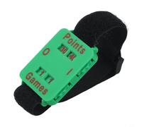 Sport For Score - Braccialetto da tennis con cinturino regolabile, grande schermo e resina resistente alle intemperie (verde)