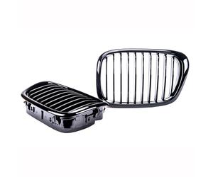 Sport Grill Single Line Nero Lucido per BMW E39 95-03 Anteriore