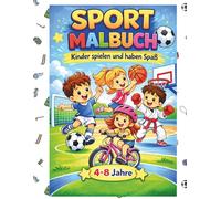 Sport Malbuch: Kinder spielen und haben Spaß