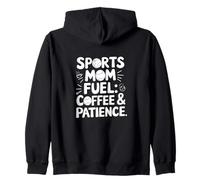 Sport Mamma Carburante caffè Pazienza Baseball Softball Felpa con Cappuccio