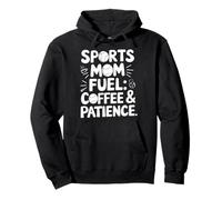 Sport Mamma Carburante caffè Pazienza Baseball Softball Felpa con Cappuccio