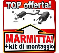 Sport Marmitta Duplex 2x90mm per ALFA ROMEO 159 1.9 2.0 2.4 JTDM 2005-2011