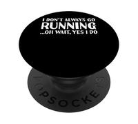 Sport Non vado sempre a correre PopSockets PopGrip Adesivo