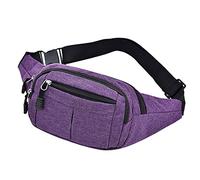 Sport Pack e tempo libero Vita delle donne Moda Uomo Semplice Fitness Marsupio Mens Pack Marsupio per Big Waist Pack, Viola, Taglia unica