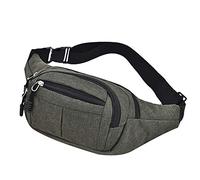 Sport Pack e tempo libero Vita delle donne Moda Uomo Semplice Fitness Marsupio Mens Pack Marsupio per Big Waist Pack, Verde, Taglia unica