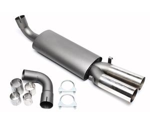 Sport rear muffler per 80, 90, Coupe