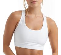 Sport Reggiseno Sportivo a Compressione Intima Donna, Bianco, Largo