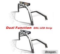 Sport Roll Bar + Barre LED Night Blazer 17" x2 Per Nissan Navara D40 2005 - 2016
