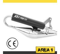 Sport Scarico Tecnigas Q-Tre Cromo Adly / Her Chee Cat, Jet (Carbonio/50cc)