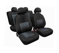 Sport Set Fodere Coordinate In Jacquard Grigio/nero Coprisedili Set Completo