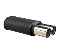 Sport silenziatore universale Blackbox 2 x 90 MM rotonda (Conn. 6,3 cm)
