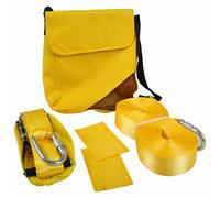 Sport Slackline Set 15 Metri Giallo Turnseil Corda Arrampicata Equilibrio Con