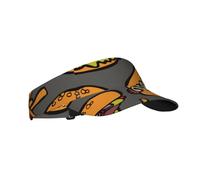 Sport Sun Visor Cappelli Cotone Ball Caps Vuoto Top Baseball Sun Cap per Uomo Donna, Cool Food Party Hamburger Pizza Hot Dog