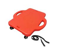 Sport Tavola Piatta Seduta Tavola Coordinata con Maniglie Sagomate Tavola da Pavimento Scooter Tavola for Parco Giochi Attività Palestra(Red)