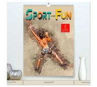 Sport und Fun (hochwertiger Premium Wandkalender 2026 DIN A2 hoch), Kunstdruck in Hochglanz: Fun und Sport, voll im Trend.