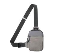 Sport Uomini Borsa Petto Resistente all'acqua Marsupio In Esecuzione Supporto Del Telefono Crossbody Imbragature Bag All'aperto Accessori Sportivi, Grigio più grande, Taglia unica