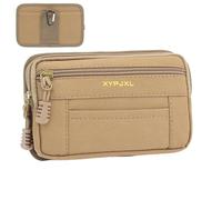 Sport Waist Bag, Portable Waist Fanny Pack, Running Belt Bum Bags, Adjustable Cell Phone Holder, Ideal for Running, Jogging, Gym Fitness, Green, Black and Khaki, cachi, Se référer au descriptif,
