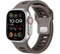 Sport Watch Band , compatibile con Apple Watch Ultra 2/Ultra Band Men 49mm 45mm 44mm 42mm, cinghia di sostituzione del loop in silicone compatibile con Iwatch Series 9 8 7