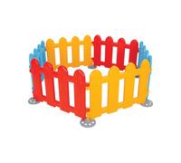 Sport1 Box Funny Fence componibile. Box neonato per area gioco in sicurezza. Box bambini con 6 pannelli colorati e snodabili. Recinto bambini circolare e resistente. Recinto neonato interno e esterno.