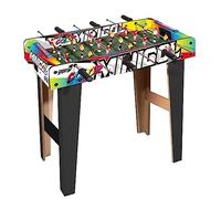 Sport1 Calcetto indoor Mini Goal con gambe. Calcetto balilla da interno in MDF, misure 69x37x65cm. Bigliardino da casa con 6 aste passanti. Segnapunti e palline incluse. Multicolor. Idea regalo