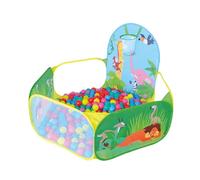 Sport1 Recinto Pop up con canestro e Palline Tenda Gioco. Giochi da Esterno per Bambini. Giochi Esterno Bambini da Giardino/Interno. Recinto per Bambini Dim. 128x128x80cm. Pratica Apertura Pop-up.