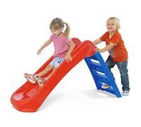 Sport1 scivolo per bambini 3 gradini pieghevole salvaspazio. Scivolo da giardino per bambini 1-4 anni super resistente. Scivolo per bambini da casa in plastica 130x47x72cm. Rosso/Blu. Max 30kg