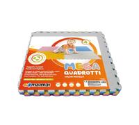 Sport1 Tappeto Bambini Madmat Mega Quadrotti Pastello Unisex, Multicolore, 14 EU