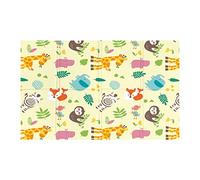 Sport1 tappeto bambini pieghevole Madmat Foresta Tg. L. Tappeto pieghevole 200x150cm spessore 1cm. Tappeto gioco bambini protegge da cadute, freddo e rumori. Tappeto morbido bambini fantasia foresta.