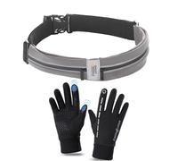 sport2people Cintura da corsa per uomini e donne, supporto per telefono per corsa, attrezzatura da corsa riflettente, marsupio da corsa per donne e uomini, porta cellulare, marsupio da corsa, cintura