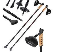 SPORTANA® Bastoni da Trekking Telescopici 68-135cm Racchette Nordic Walking Bacchette da Camminata Escursione Montagna