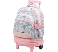 Sportandem Tandem Zaino con ruote compact staccabile rosa, 35 l, 2 scomparti ampi, base antiribaltamento, ruote grandi e silenziose