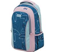 Sportandem Tandem - Zaino scuola con scomparto per laptop e tasca per bottiglia, 27 l, blu navy, modello HG