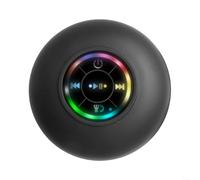 SPORTARC Altoparlante per doccia BT, con luce flash colorata fredda, design impermeabile IPX4, per mini altoparlante per bagno, feste, viaggi, attività all'aperto (nero)