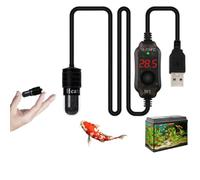 SPORTARC Mini riscaldatore per acquario, termostato sommergibile USB da 10 W, termometro integrato con display a LED, per acquario da 3 litri
