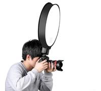 SPORTARC Mini Softbox portatile rotondo Beauty Dish Speedlite Flash Diffusore Softbox rotondo per fotocamera Speedlight, migliora la tua fotografia (40 cm)