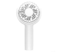 SPORTARC Mini ventilatore elettrico con batteria ricaricabile USB, dimensioni compatte e angolo del vento regolabile per la massima comodità (bianco)