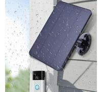 SPORTARC Pannello solare ad anello per campanelli, pannello solare da 5 W per telecamera di sicurezza, pannello solare per fotocamera con batteria ricaricabile esterna, supporto di sicurezza