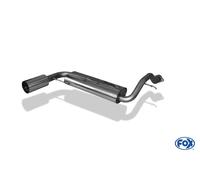 Sportauspuff In Acciaio Inox FOX Per Honda Civic 3 E CRX 2 114mm Rotondo