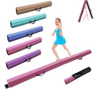 SportBob Trave Ginnastica Artistica per casa 180 cm PU Pelle Trave di Equilibrio Base di Gomma Antiscivolo, Fascio di Ginnastica per la Formazione, Pratica, Formazione Professionale per Bambini