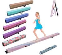 SportBob Trave Ginnastica Artistica per casa 180 cm PU Pelle Trave di Equilibrio Base di Gomma Antiscivolo, Fascio di Ginnastica per la Formazione, Pratica, Formazione Professionale per Bambini